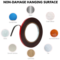 Double Sided Tape, Heavy Duty Tape, Strong and Permanent for Outdoor and Indoor HPP (0.25in x 16ft)
