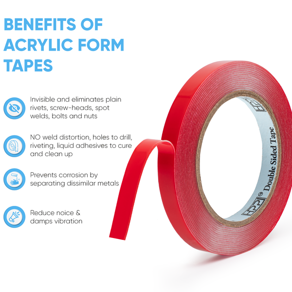 Double Sided Tape Clear, Heavy Duty Tape, Strong and Permanent for Out –  HPPHomeGoods