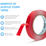 Double Sided Tape, Heavy Duty Tape Clear, Strong and Permanent, HPP (0.75in x 16ft)