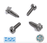 HPP License Plate Stainless Steel Screws Compatible with Hyundai and KIA Models