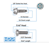 HPP License Plate Stainless Steel Screws Compatible with Hyundai and KIA Models